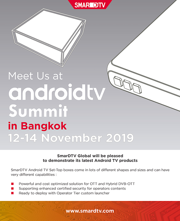 Meet SmarDTV Global at APAC Android TV Summit in Bangkok